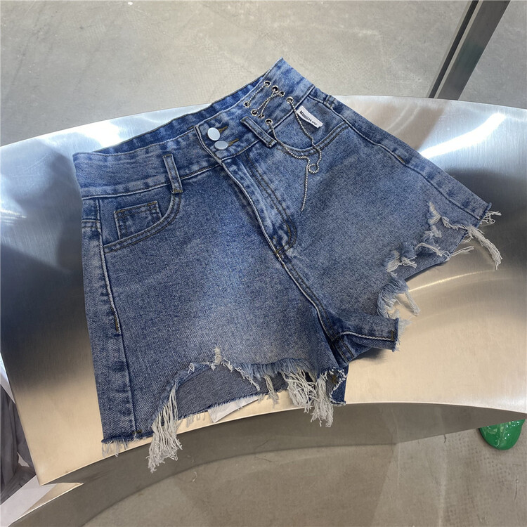 [aus] retro and slim denim shorts g599# LSW