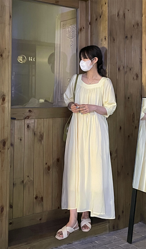 初夏上新!【BLOOMING『S】韓版仙女氣質連衣裙  6860#  CQW