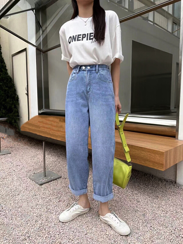 [M +] straight casual versatile jeans 3676# CLS