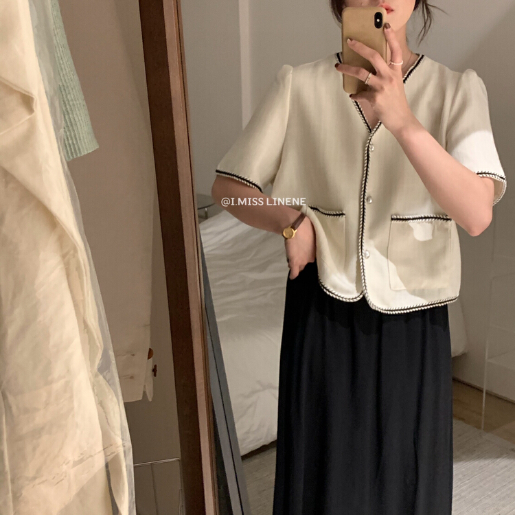 New year in early spring! [Imiss] Korean style small fragrance shirt cx6269# LSW