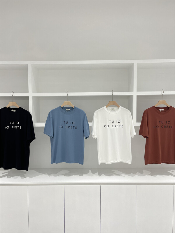[x.t] round neck lettered short sleeve T-shirt t1289# ZZL