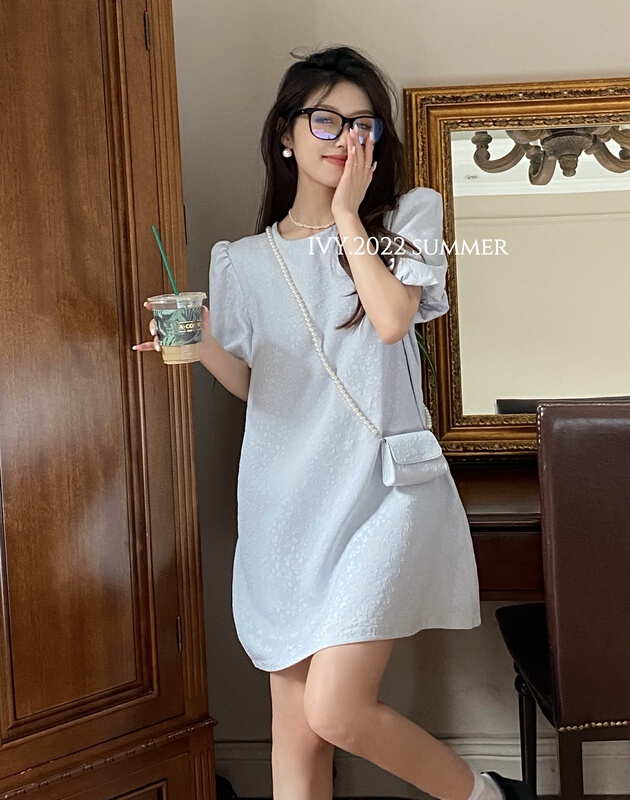 New in early summer! [Ivy] fashionable and versatile dress (with bag) 88165# XJ