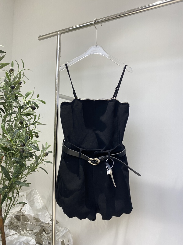 New in early summer! [Tan] sexy slim suspender dress (with belt) p3023# zxx