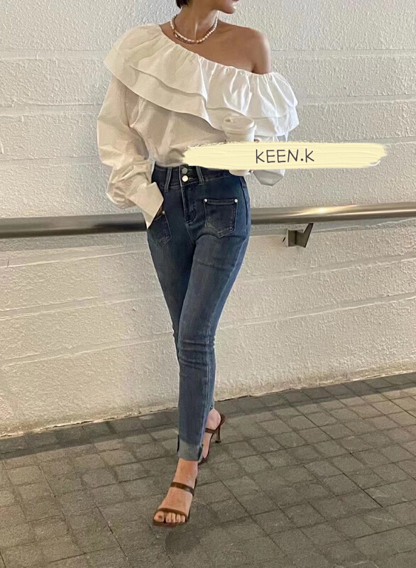 [keen k] elastic slim Pocket Jeans p35# WTT