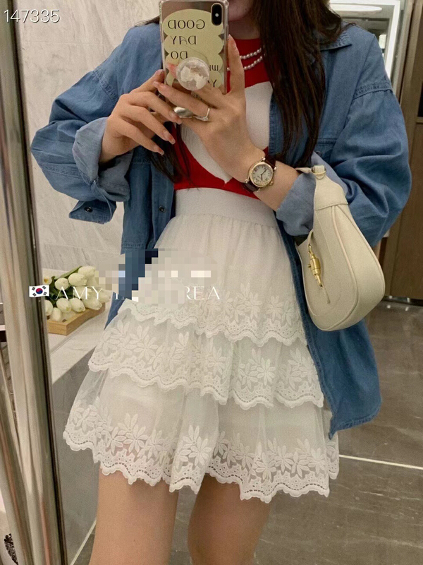 goods in stock! [RuRu closhing] lady LACE CAKE SKIRT 2288# WPL