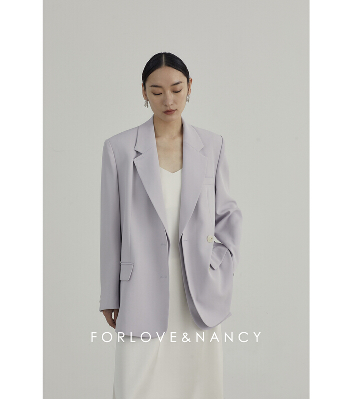 Original price 248.03! New year in early spring! [FN] single breasted solid color comfortable suit na2qb4195# cqw
