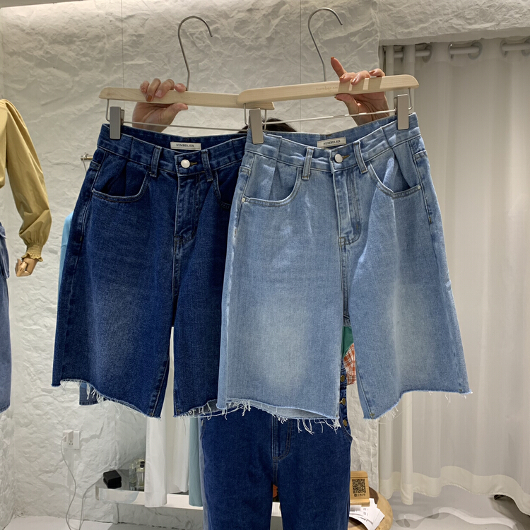 New year in early spring! [numbersix] simple style, personalized and versatile denim shorts al027# LSW
