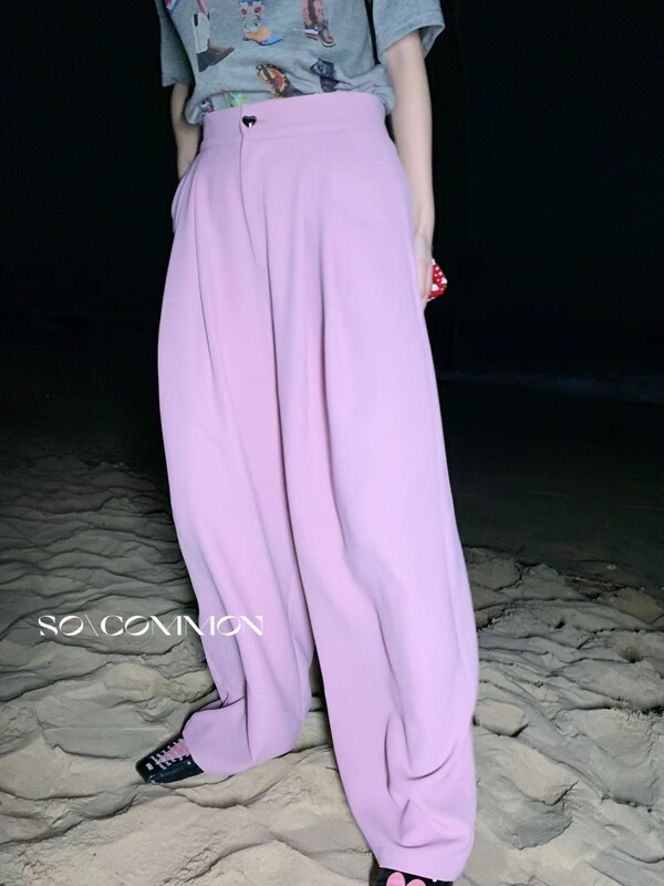 New year in early spring! [so common] sports fashion high waist loose casual pants 62022# jhy
