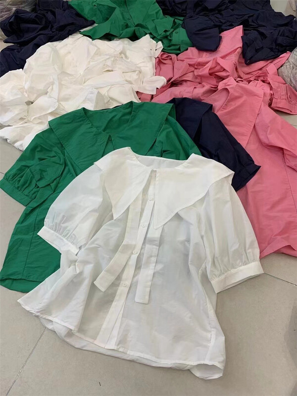 [Naikan Nik] Korean solid color button up shirt 9656# lwy