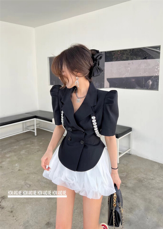 早春上新!【 HOW AND ME 程熙】小眾網紅百搭重工西裝  7006#  LSL