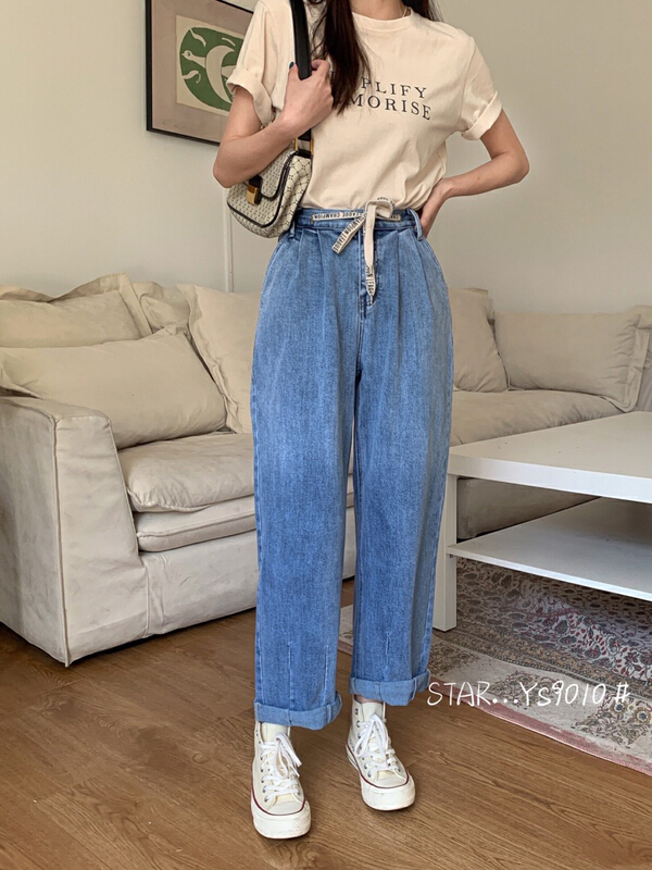 Original price 104.99! Early spring! [star] niche gradient loose jeans ys9010# CLS