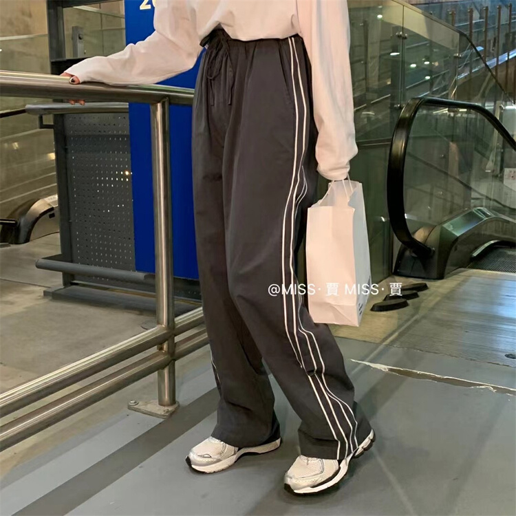 New year in early spring! [Miss Jia] Korean version simple color matching elastic waist casual pants 782# XYY
