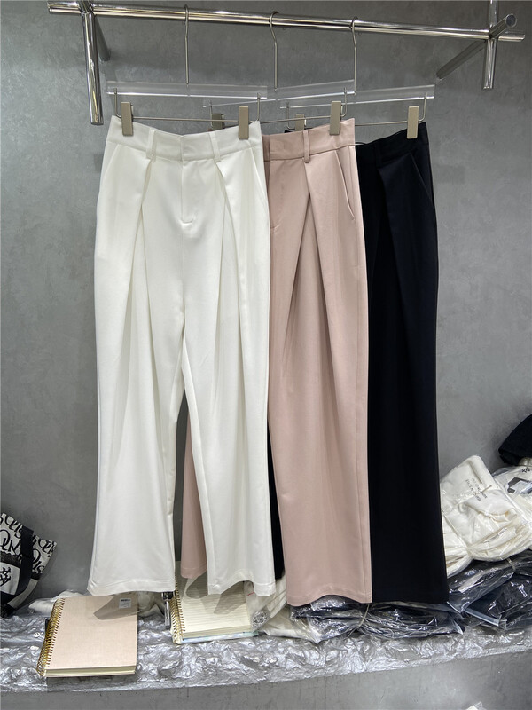 Original price 88.99! New year in early spring! [naisha beard] simple basic and versatile texture trousers (only trousers) ys1-6101# CLS