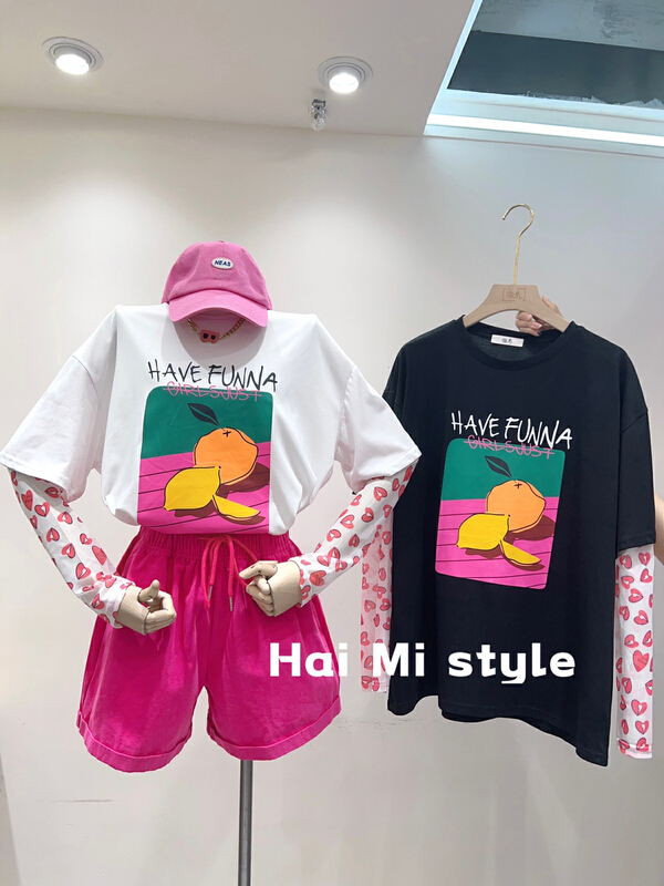 [Haimi] Korean fashion versatile sunscreen shirt 1821# WTT