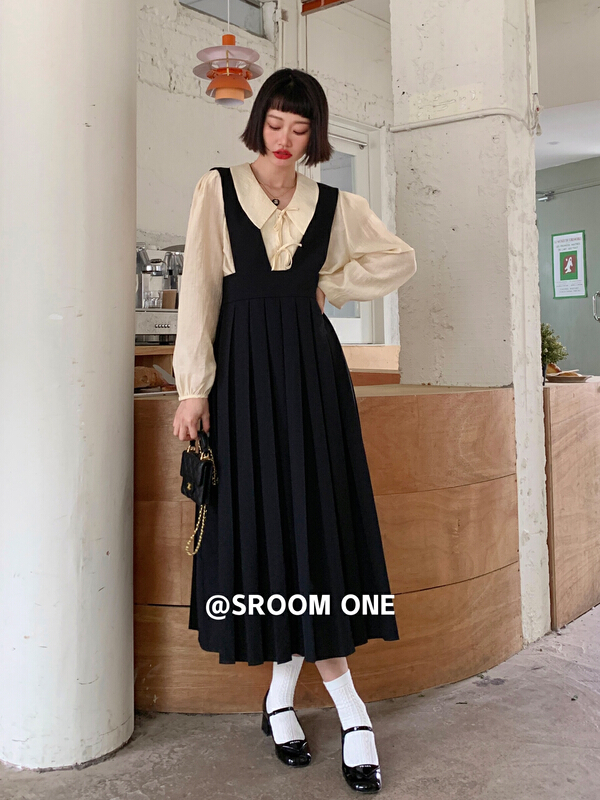 Original price 146.51! New year in early spring! [s.room] fashion minimalist medium and long suspender skirt (excluding top) ys1-sd2313# LSL