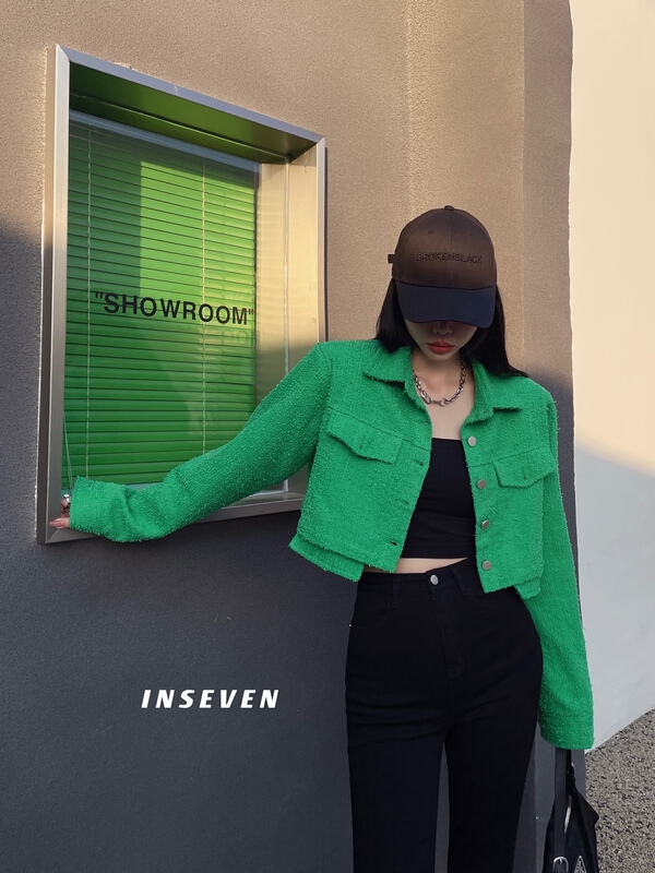 goods in stock! New year in early spring! [inseven] fashion casual design short coat 26178# ozq