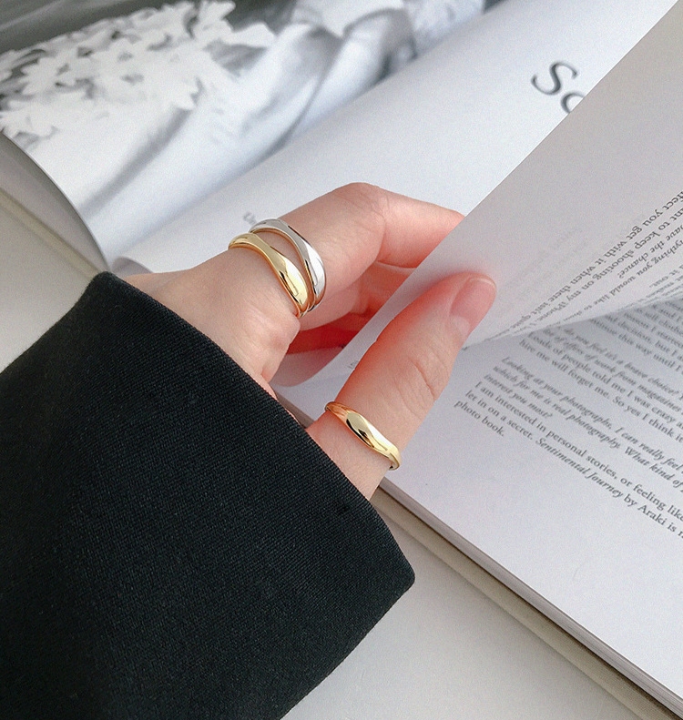 [inside] niche minimalist fashion ring j3265# zxl
