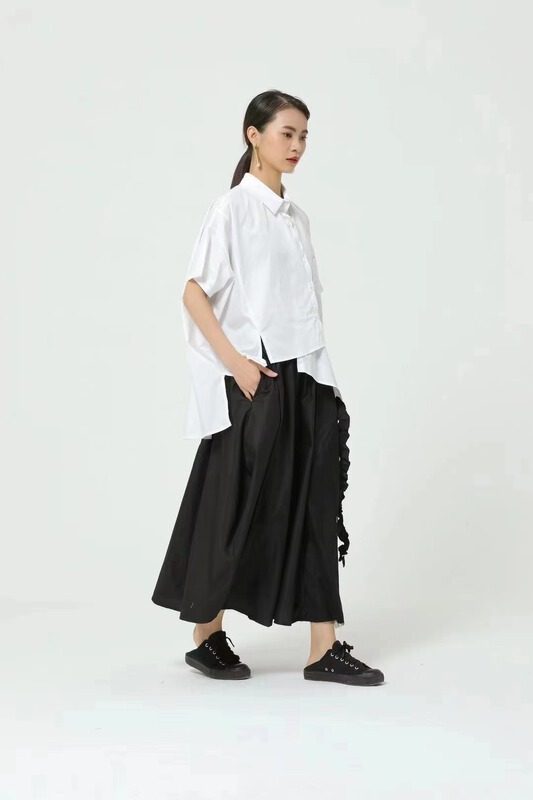 New year in early spring! [size] irregular fashion Korean shirt 5625# L