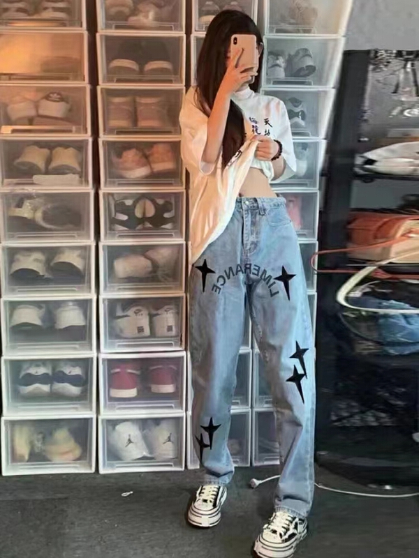 [AI x2 denim] straight and versatile loose jeans 989# hjy