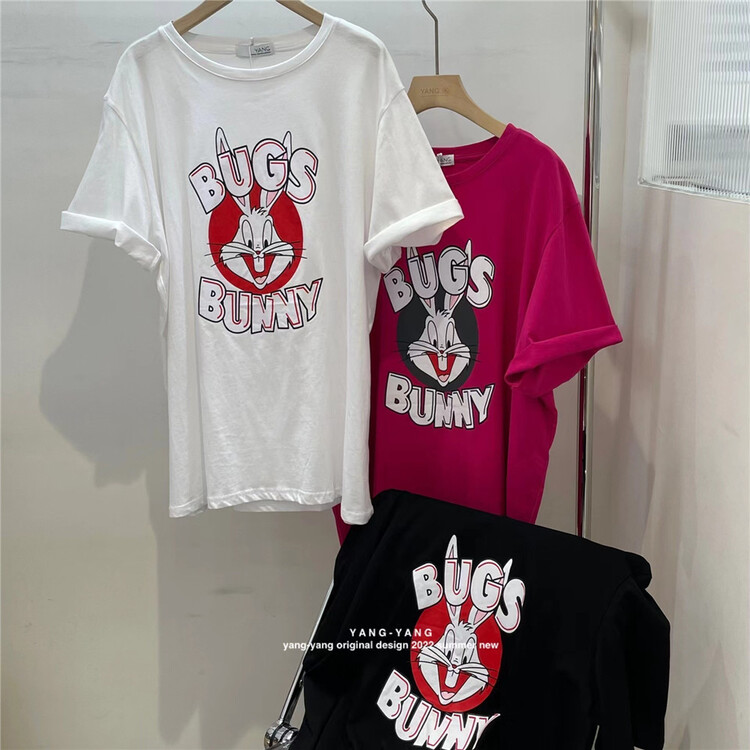 [Yang-Yang] rabbit back hole small sexy short sleeve T-shirt c6203a# CLS