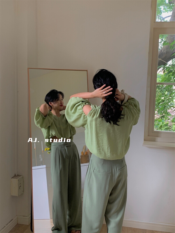 [AJ. Studio] Korean comfortable and versatile shirt ys1-9216# ll