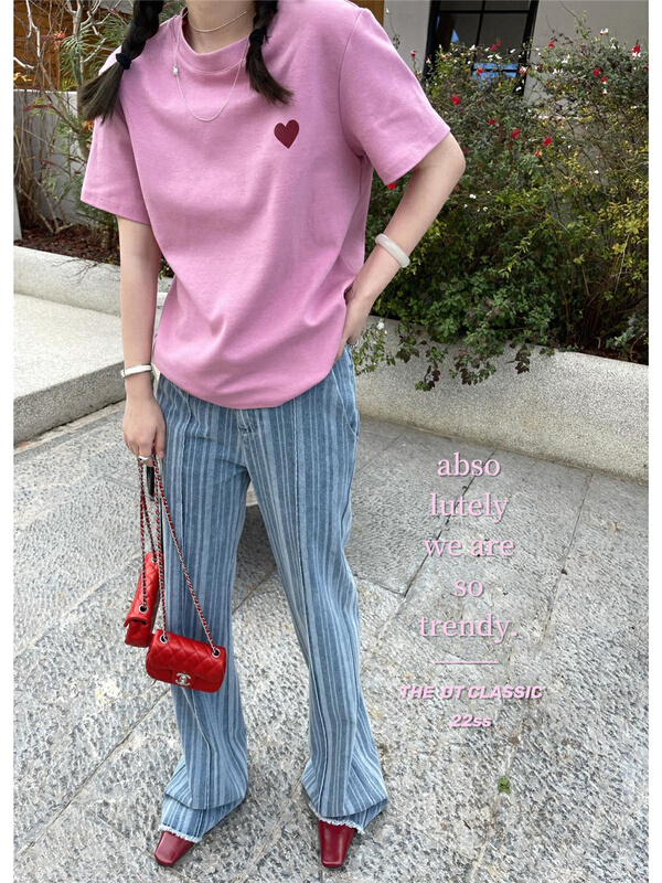 goods in stock! [DT class] design sense niche straight jeans 4697# XYJ