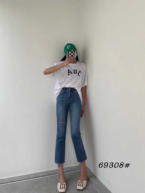 Original price 56.40! [lsjd] small straight jeans 69308# WTT
