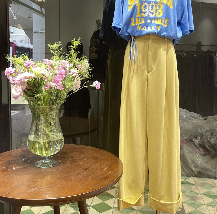[trust me] straight and versatile slacks 68060# ozq
