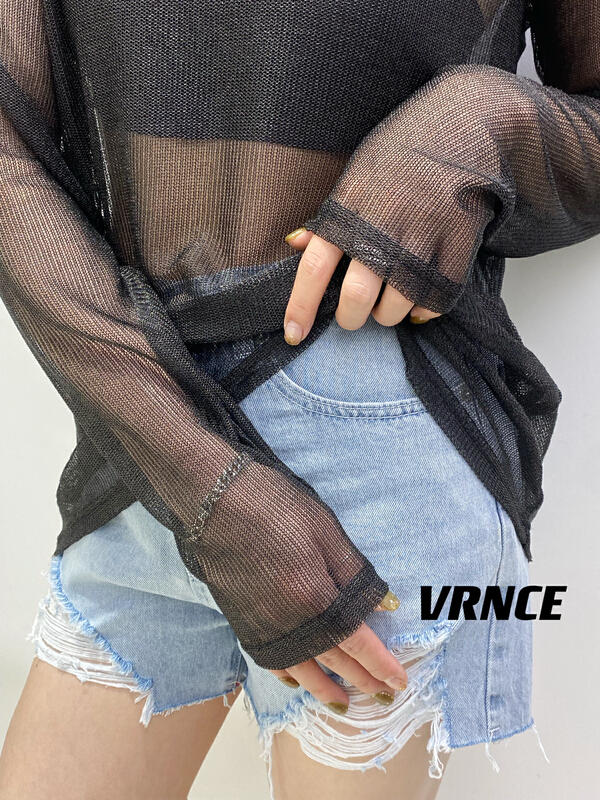 [Vince] Korean high waist thin denim shorts 8209# XYJ
