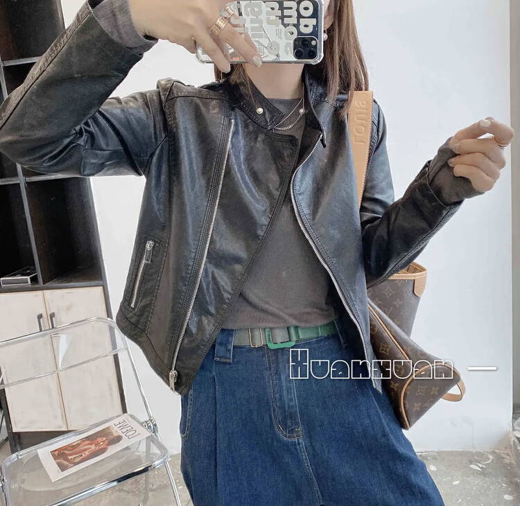 New year in early spring! [I-D] Korean style versatile leather 98006# ll