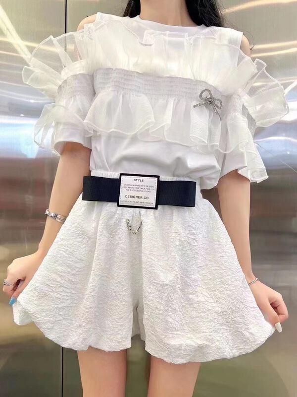 Early spring! [yipinhan] personalized flower bud labeling casual shorts 98968# PCZ