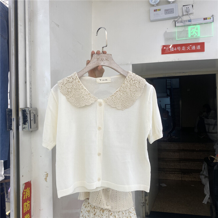 In early summer! [Yun] versatile fashion baby neck knitted shirt 6193\csx