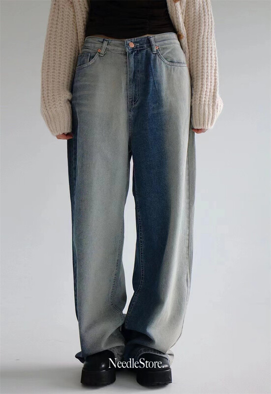 New in early summer! [weird] Korean fashion gradient jeans 66203# LSW