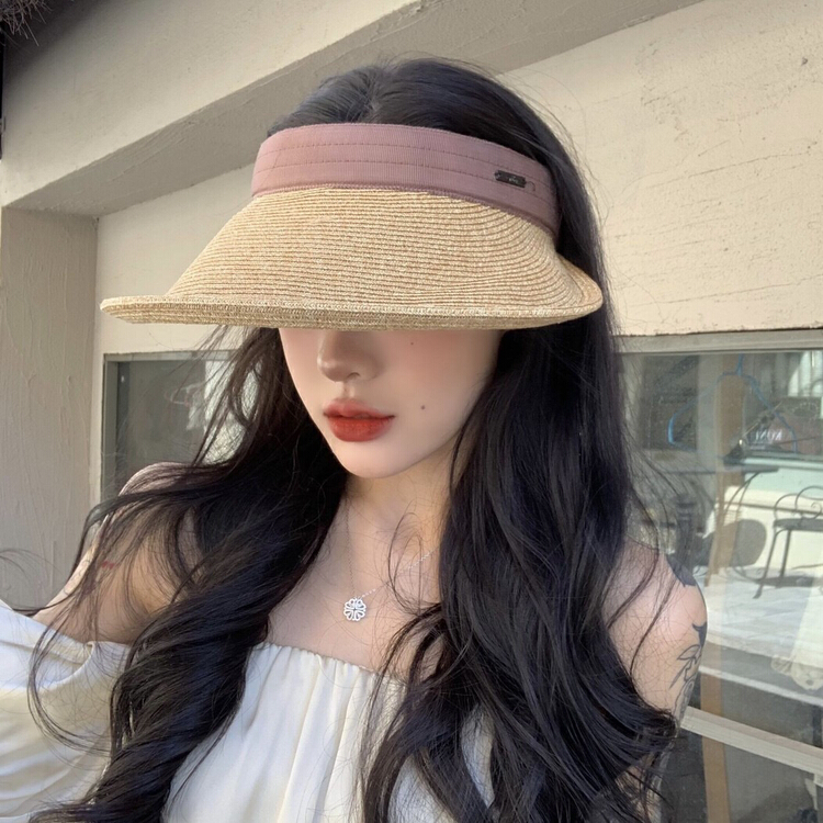 [aestheticism hat industry] Japanese woven empty top sunshade hat 3135# LSL
