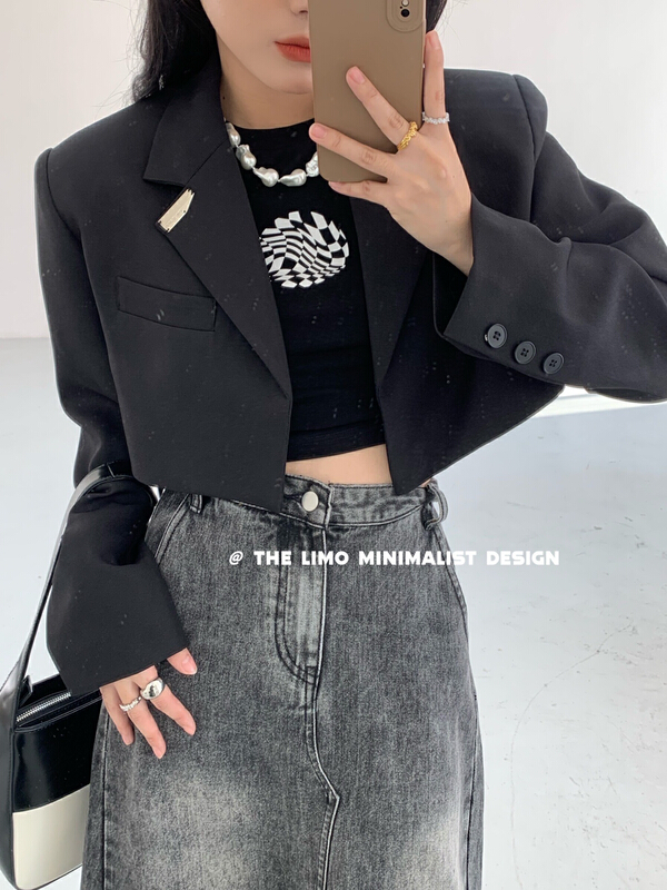 New year in early spring! [the limo] Korean split versatile skirt 6611# XYJ