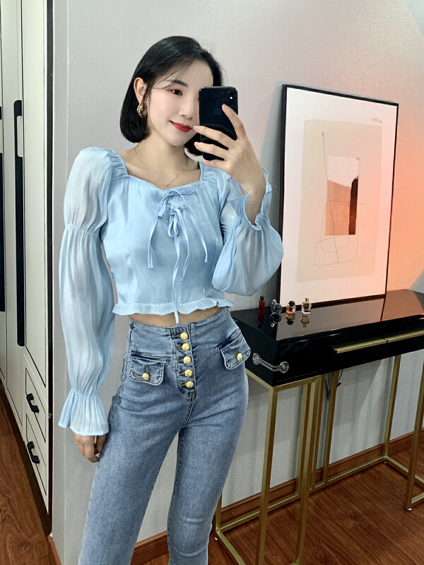 New year in early spring! [HH] Korean style versatile shirt 2214y# LSL