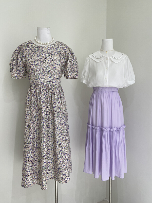 [chocolate] Korean doll neck loose shirt 21016# ll