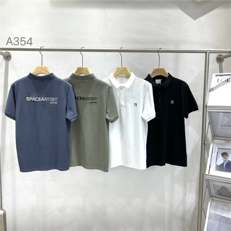[Yeyue] Korean personalized letter loose polo shirt a354# ZZL