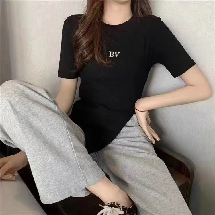 New year in early spring! [TA +] Korean round neck letter short sleeve T-shirt 5536# XYY