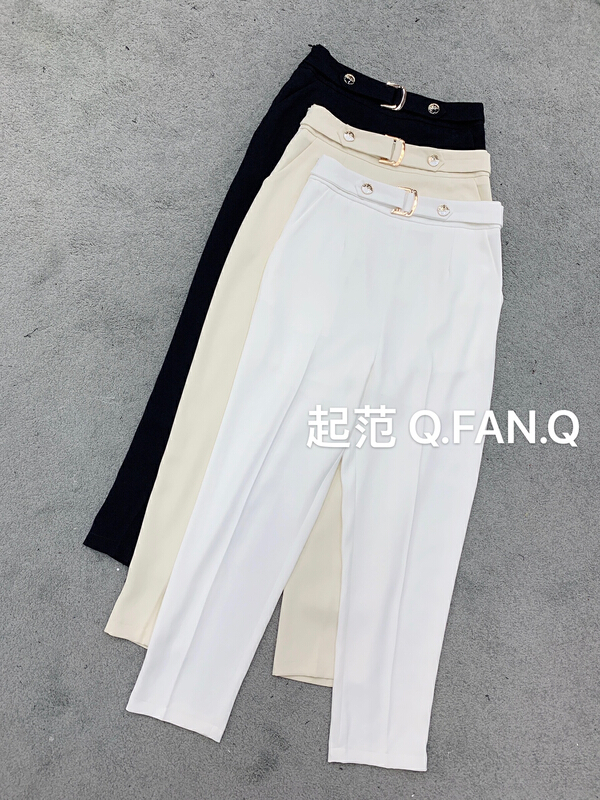 [style] simple small feet and versatile fashion trousers 8535# JJ