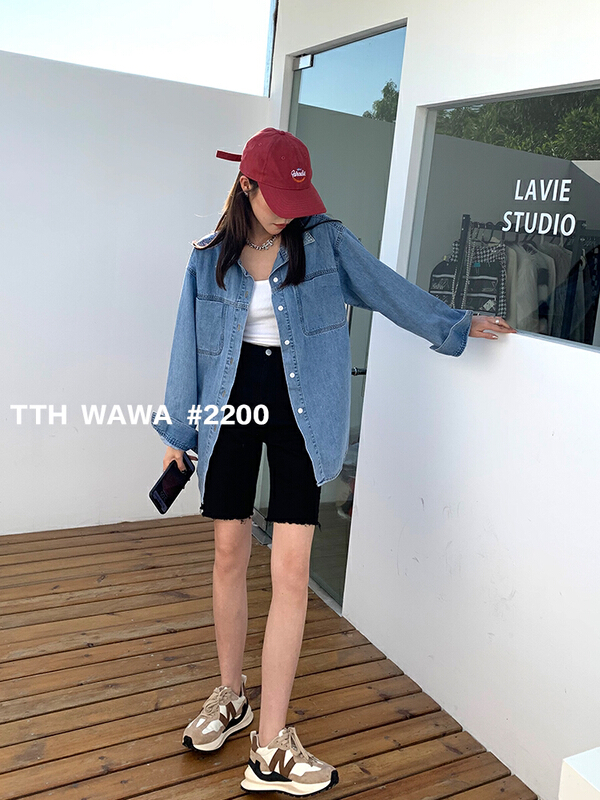 New year in early spring! [Wawa] Korean loose shirt 2200# XYJ