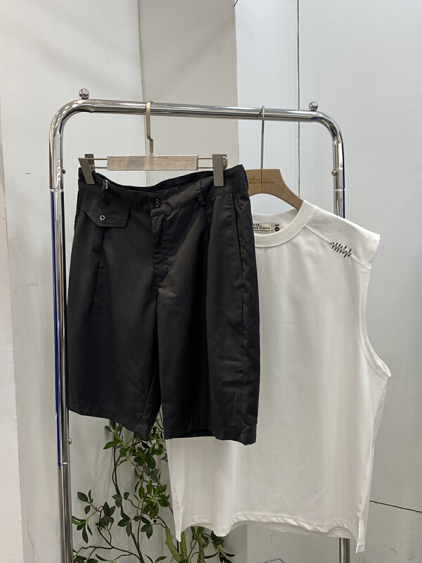 [vipman] versatile solid Korean casual shorts v-9199# ZZL