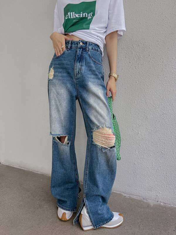 [6cm] Korean fashion casual jeans 6620# XYJ