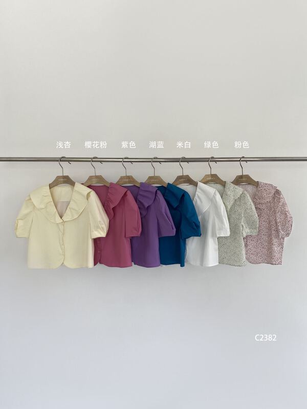 [simnice] ruffled short shirt 2382# cqw