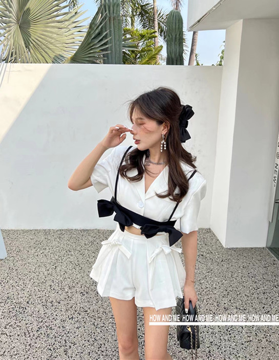 New in early summer! [how and me Cheng Xi] simple age reducing fashion commuter vest / sling (only sling) 7022# LSL