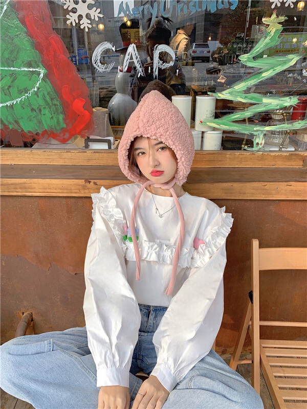 New year in early spring! [timely rain] Han Feng ins sweet cute doll big Lapel shirt (without flowers) ys1-00061# YYW