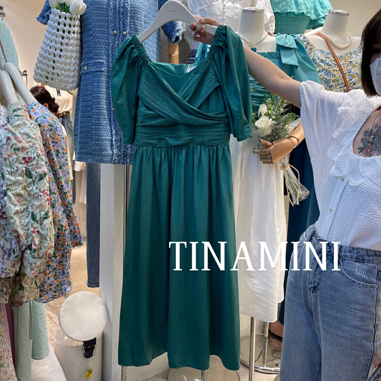 goods in stock! New in early summer! [Tina Mini] slim and versatile dress m0105# hjy