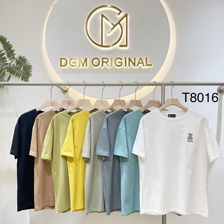 [DGM] simple, loose, comfortable and breathable bear short sleeve T-shirt 8016# ZZL