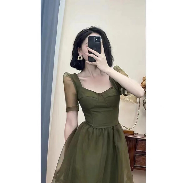 New in early summer! [clothing] Vintage Organza Dress 839# PCZ