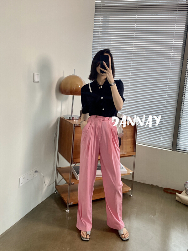 [dannay] striped Korean bubble sleeve T-shirt 6575# WPL